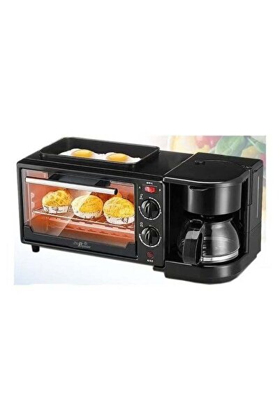 Silver Love 3 In 1 Breakfast Maker Black 3kg