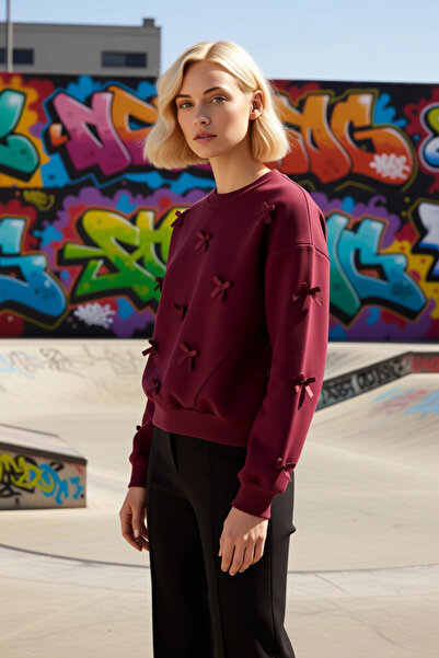 BENERLY Hanorac tricotat pentru femei, cu gât turnat, mâneci scurte, cu fermo...