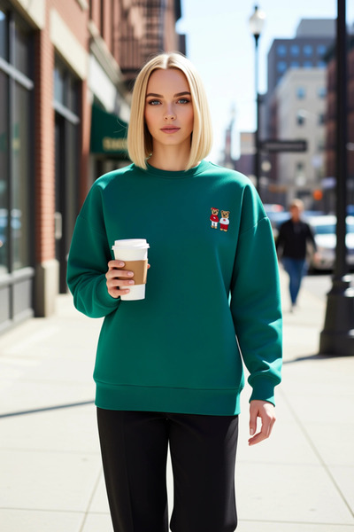 BENERLY سويت شيرت نسائي برقبة دائرية وأكمام منخفضة قصة فضفاضة عملي ومتين وعال...