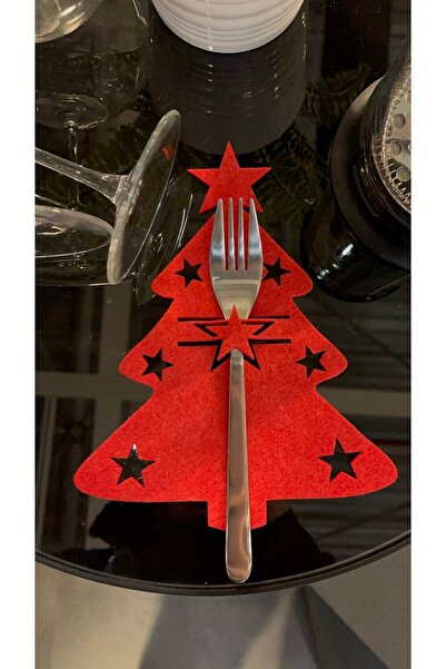 Desenor Concept Green 6 Pieces Decorative Pine Tree Napkin Holder & Spoon Hol...