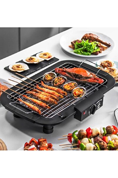 raf Portable Electric Smokeless Barbecue Grill 2000W - 5 Adjustable Temperatures