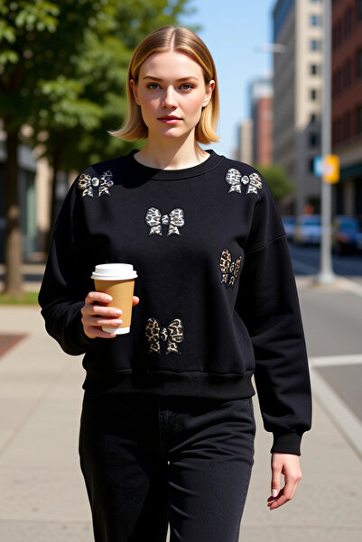 BENERLY Hanorac pentru femei, cu gât turnat, cu mâneci scurte, 95% bumbac, 5%...