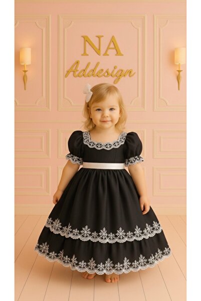 NA ADDESIGN Rochie prințesă cu design special din dantelă – 3 culori (roșu/ne...