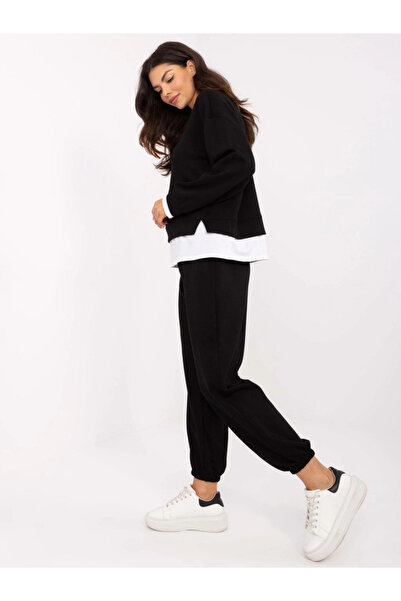 OEMN Women's Casual Set Viscose With Elastane, Blouse And Pants With Elastic, One Size - CHMS