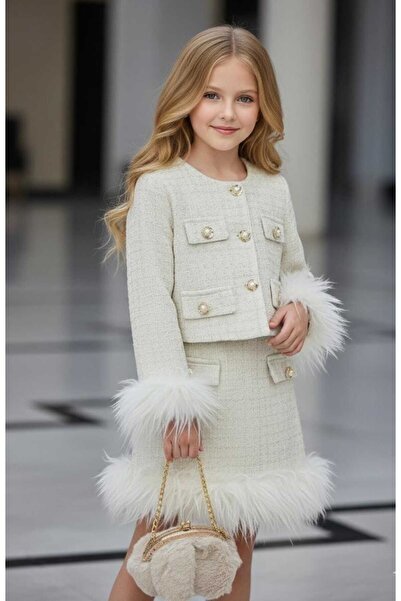 Bisahane طقم تنورة بناتي مع حقيبة