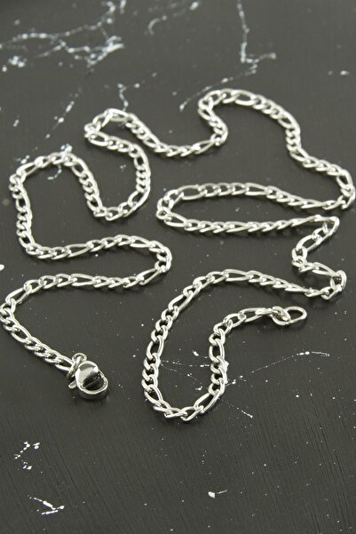 makay قلادة سلسلة بيضاوية من الفولاذ مقاس 55 سم