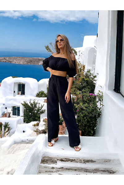 OEMN Compleu Dama Lejer de Vara - Set Top si Pantaloni Lungi