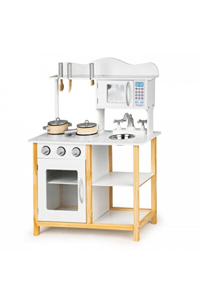 Ecotoys Wooden Kitchen with Accessories TK040A - White/