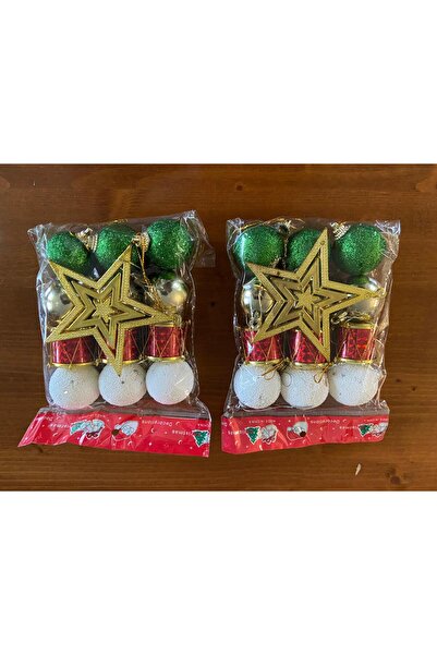 TAŞDELEN AVM Ornament de brad de Crăciun, pachet de 13 bucăți colorate