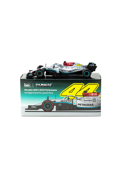 Tarmac Works X iXO Models 1/64 Mercedes-AMG F1 W12 E Las Vegas Grand Prix Lau...