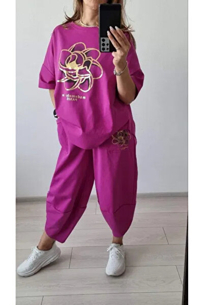 OEMN Compleu dama trening sport pantaloni si bluza - PREMIUM COTTON - Imprime...