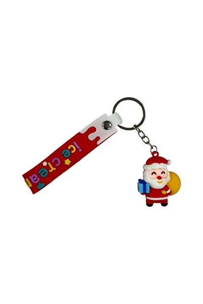 CNS Concept سلسلة مفاتيح سانتا كلوز ثلاثية الأبعاد من السيليكون متعددة الألوان