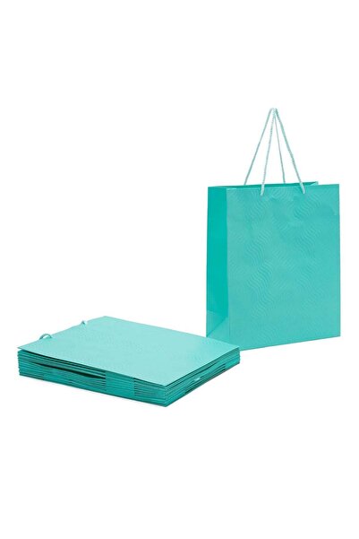 SARVAH حقيبة هدايا سادة خضراء مكونة من 12 قطعة