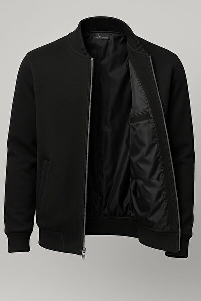 CLASSİCS MEN Jachetă din tricot pentru bărbați, cu fermoar complet, cu plasă ...