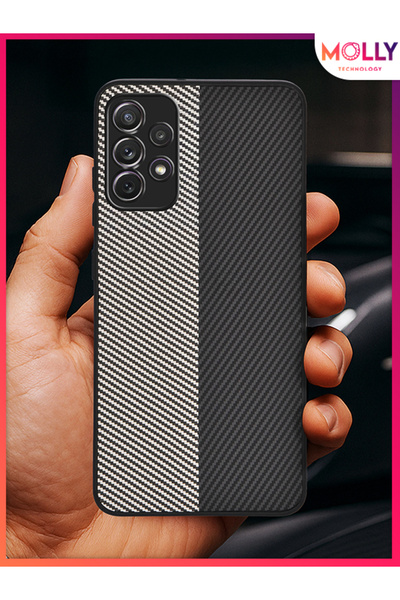 Molly Grey - Black Carbonsplit Silicone Case for Samsung Galaxy A13