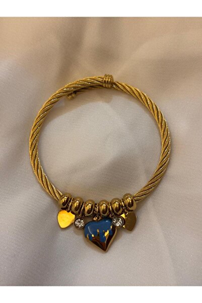 GIDI GIDI SHOP Stainless Steel with Heart Charms