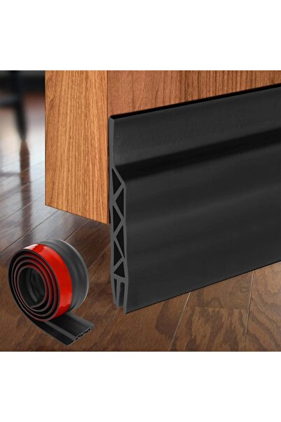 Tavora مانع تسرب الهواء للباب، 120 سم أسفل الباب، مانع تسرب للباب، أسود