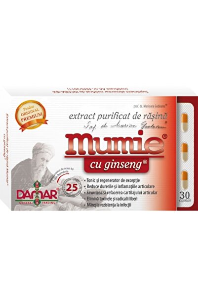 Mumie Purified Resin Extract with Ginseng - 30 capsules