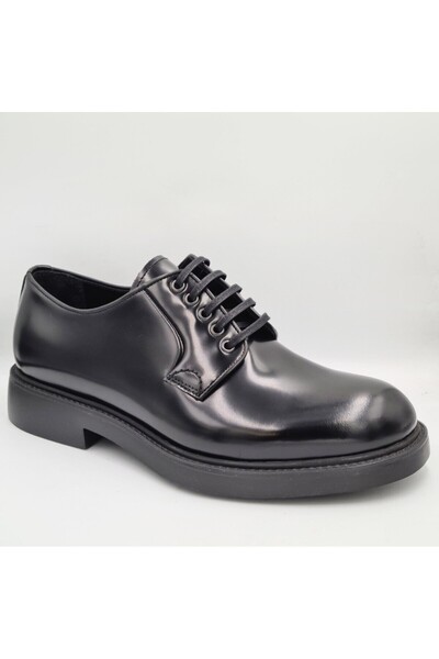 Libero L6048 Black Genuine Leather Men's Daily Casual Classic Shoes
