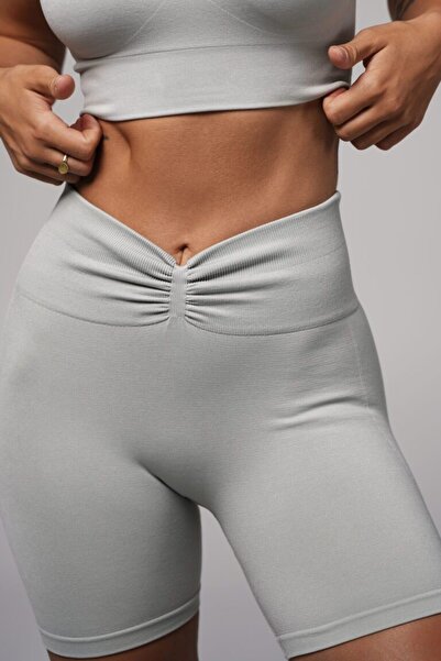 Zenie Zen Silver Fog Büzgülü Şort