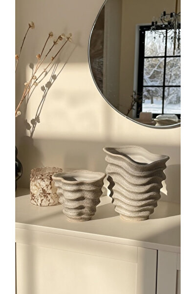 Generic Decorative vase set 25/18 cm