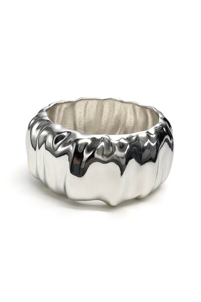 neslyaccessories Silver crimp plate clamp