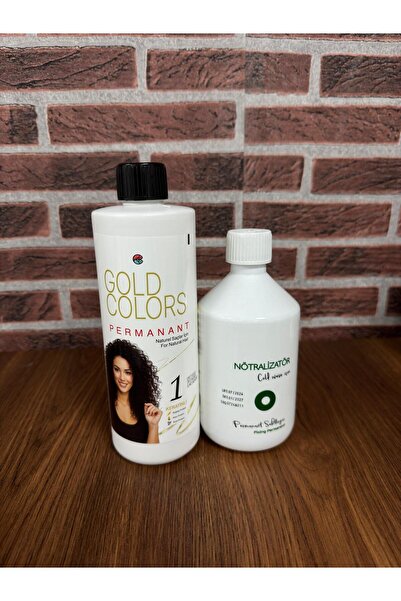 AKOS GOLD COLORS PERMANANT Ilacı No.1 500 ml. + Nötralizatör 500 ml X 2 Li Set