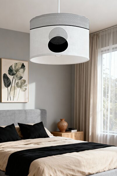 EVPANYA Bohem Yuvarlak Çizgili Desenli Çocuk Odası Avize