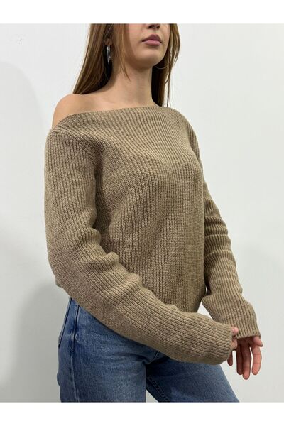 peri tower New Product Shoulder Open Casual Fit Knitwear Sweater 0055