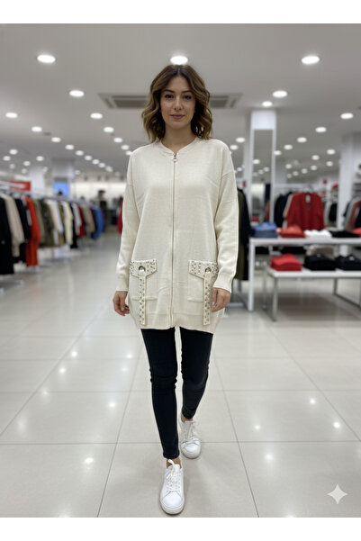 riwi YENİ SEZON TAŞLI İNCİLİ TRİKO CEKET