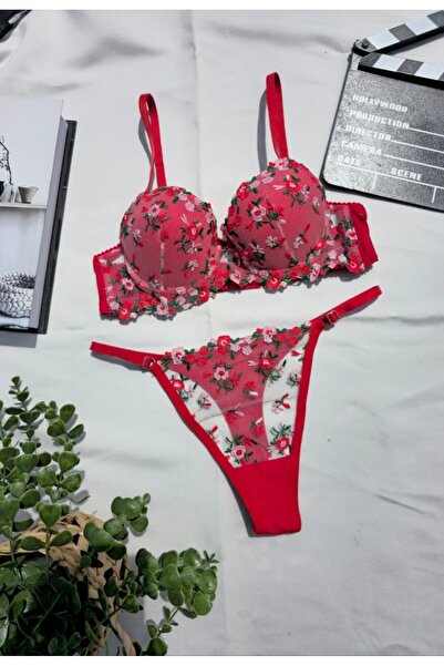 La Douce Set de lenjerie intimă special de Ziua Îndrăgostiților, cu model flo...