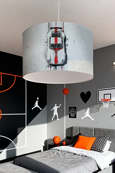 EVPANYA Retro Araba Desenli Çocuk Odası Avize