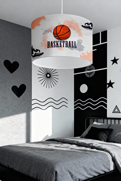 EVPANYA Basketbol Desenli Çocuk Odası Avize