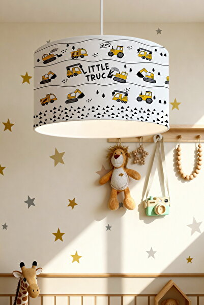 EVPANYA Littler Truck Desenli Çocuk Odası Avize