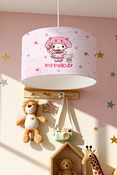 EVPANYA Çiçekli My Melody Desenli Çocuk Odası Avize