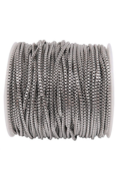 Lenochka Αλυσίδα κατασκευής βραχιολιών με μοτίβο κύβου από νικέλιο 1 μέτρο