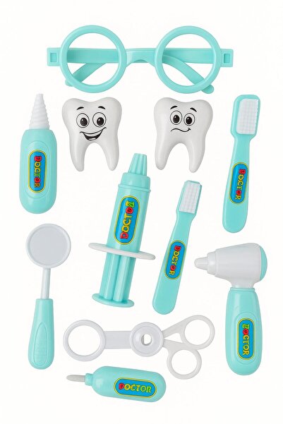 Akar Mavi Diş Doktoru Seti Eğitici Dişçi Doktor Seti