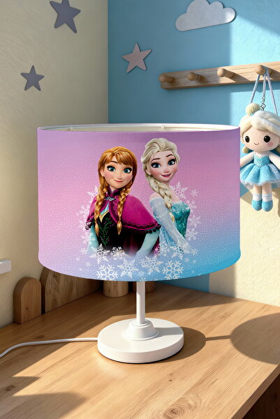 EVPANYA New Pink Blue Elsa Patterned Children's Room Lampshade