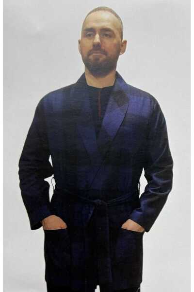 Pijalüx Men's Cotton Plaid Woven --Single-- Robdöşambr 31111