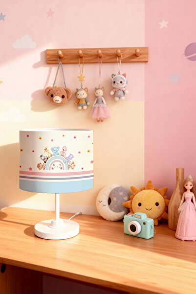 EVPANYA Striped Colorful Smiling Rainbow Animals Patterned Children's Room La...