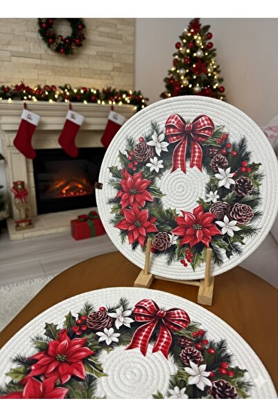 DT designn Yılbaşı Konsept, Kokina DFT Baskı, İki Kişilik Supla Takımı, Amerikan Servis