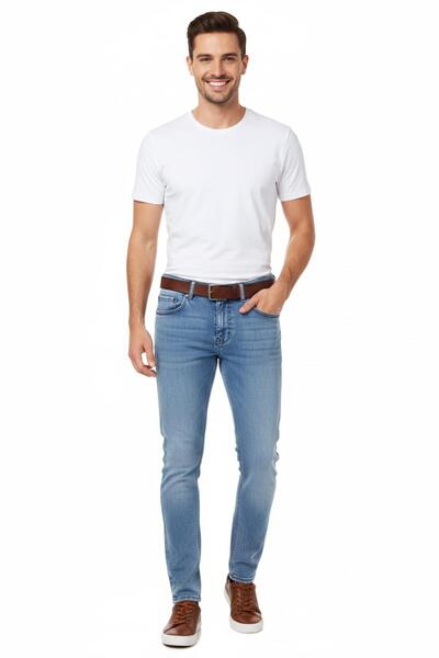 LOCUS JEANS Men's Slim Fit Jeans Model Pants 310 Bgl-St04976