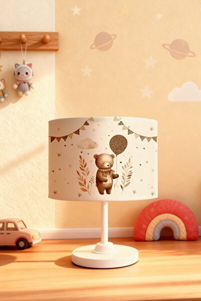 EVPANYA Balloon Teddy Bear Patterned Children's Room Lampshade