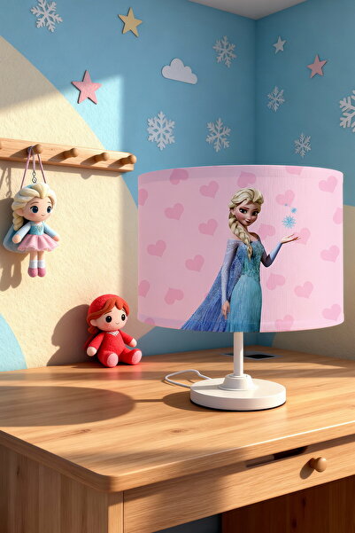 EVPANYA New Pink Elsa Patterned Children's Room Lampshade
