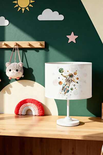EVPANYA Astronaut in Space Patterned Children's Room Lampshade