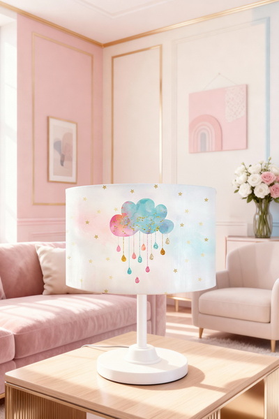 EVPANYA عاكس الضوء لغرفة الأطفال بنمط السحابة الخيالية