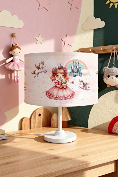 EVPANYA Flying Unicorn Princess Patterned Children's Room Lampshade