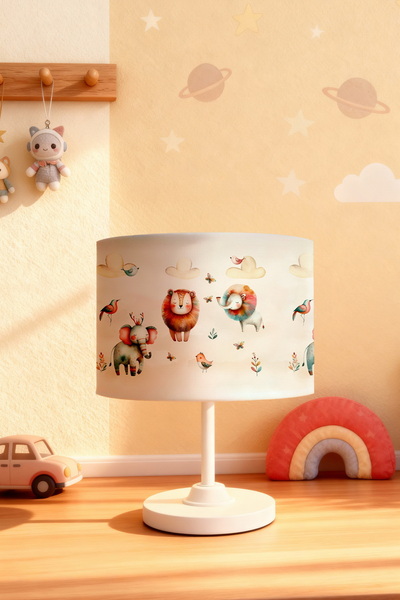 EVPANYA Ethnic Patterned Safari Patterned Children's Room Lampshade