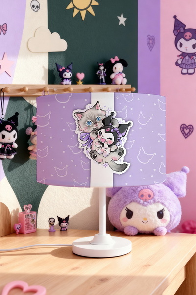 EVPANYA عاكس ضوء لغرفة الأطفال بنمط قطة لطيفة وكورومي