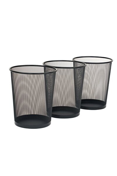 The comprehensive house Pack of 3 recyclable round trash bins, ideal for home...